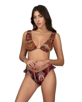 FK Effek F**k Women's Beach Costume 0201X1 P-EE American Triangle Bikini 01 Print